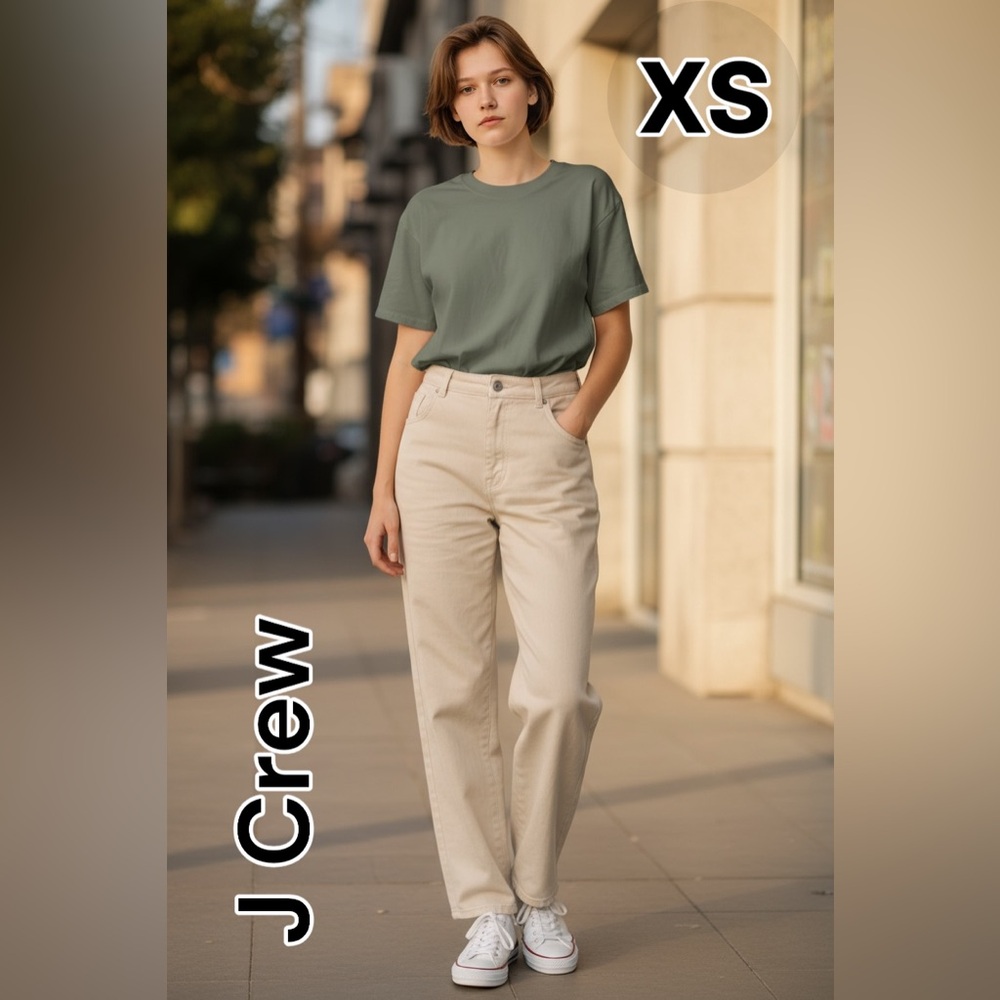 J. Crew Short-Sleeve Tee in Olive Green